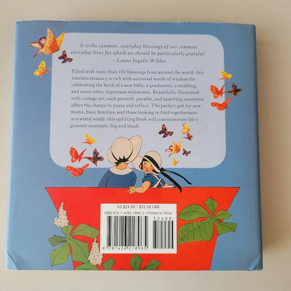 A Mother's Book of Blessings Book ~ Colorful Vintage Illustrations & Poetry